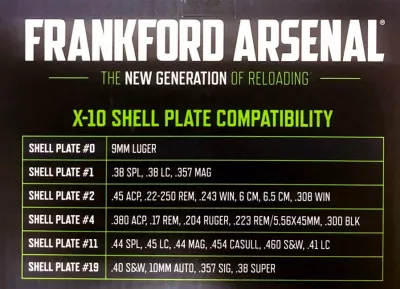 Shell Plate Nr. 0; 9mmLuger