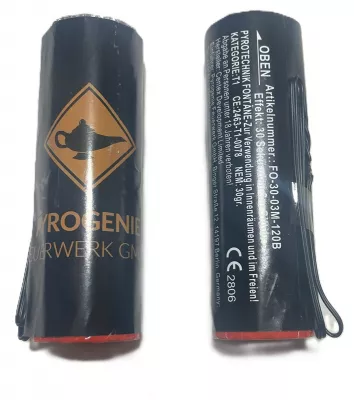 3 Meter Silberfontäne - 30 Sek. Brenndauer