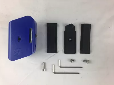 DAA Racer Kunststoff Magazintasche für zweireihige Hi Cap Magazine Blau