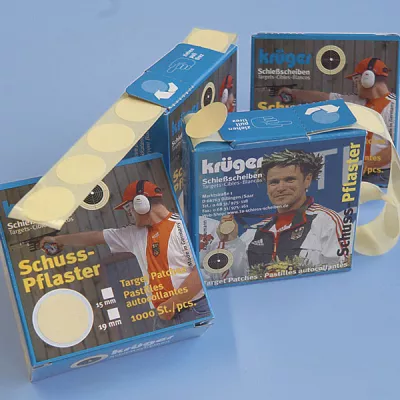 10er Pack Schußpflaster 19mm Weiß