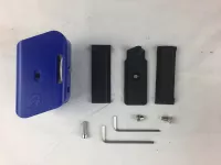 DAA Racer Kunststoff Magazintasche für zweireihige Hi Cap Magazine Blau