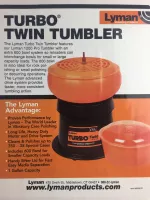 Lyman Turbo Twin 1200 Tumbler mit Hülsensieb, 220 V Ausführung