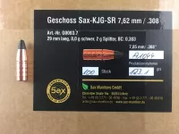 100 Stk. KJG-SR 7,62mm/.308 Geschosse, 123,1grain Art.-Nr. G0003.7
