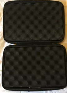 DAA CED Carbon Kurzwaffentasche mit fest eingebautem Zahlenschloss.